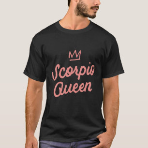 Camiseta Scorpio Queen Nascer Em Outubro, Aniversário Gi