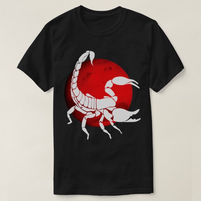 Camiseta Scorpio Ruler de Marte (Frente do Design)