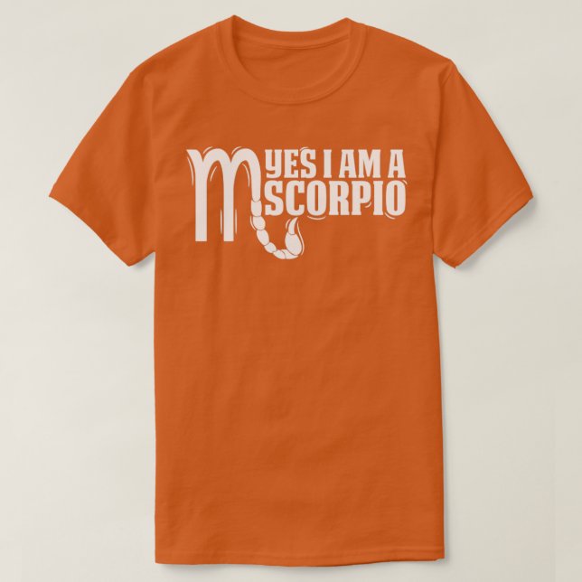 Camiseta Scorpio Sim Sou Escorpião1 (Frente do Design)