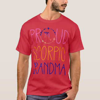 Camiseta Scorpio Vovó Orgulhosa Vovó Zodiaca Símbolo Astrol