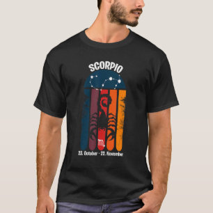 Camiseta Scorpio Zodiac Retro Sunset 1