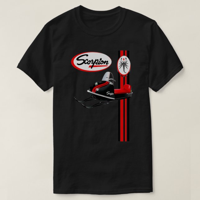 Camiseta Scorpion Vintage Snowmobiles 1 (Frente do Design)