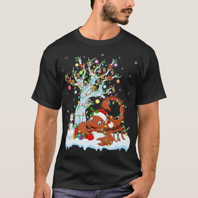 Camiseta Scorpion Xmas Element Tree Lighting Scorpion Chris (Frente)