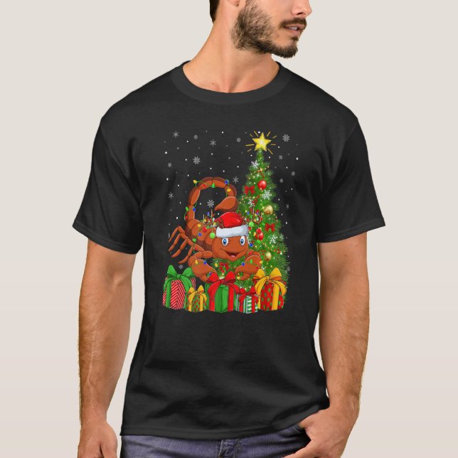 Camiseta Scorpion  Xmas Holiday Santa Scorpion Christmas Tr (Frente)