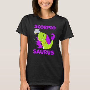 Camiseta Scorpiosaurus Scorpio Sinal Zodiac Escorpião T Rex