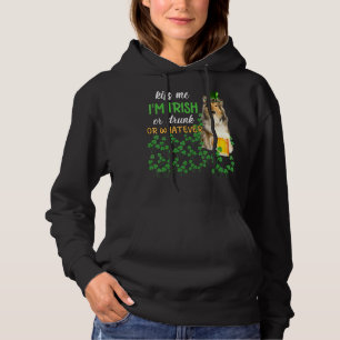 Camiseta Scotch Collie me beija Eu sou Irlandês ou Bebado o