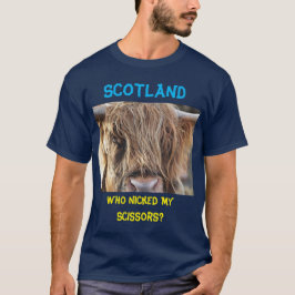 Camiseta Scotland Funny Long Hair Cow