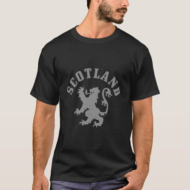 Camiseta Scotland Lion Scottish Pride Uk (Frente)