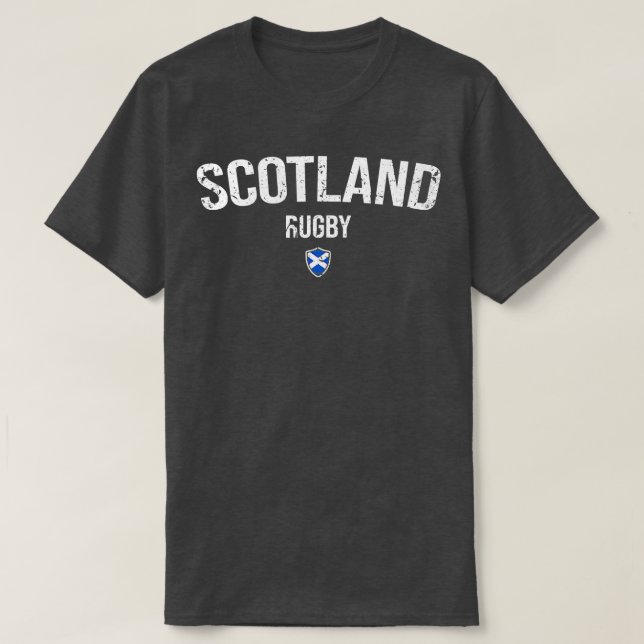 Camiseta Scotland Rugby Seis Nações Rugby Scotland Support (Frente do Design)