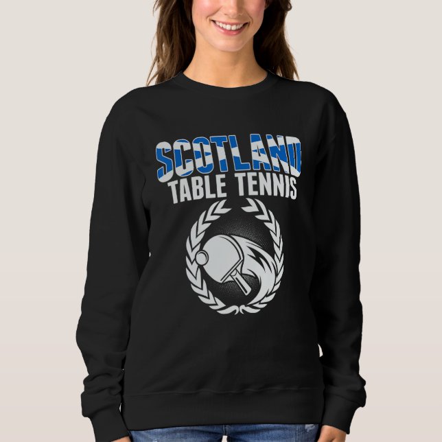 Camiseta Scotland Table Tennis     Scottish Ping Pong Suppo (Frente)