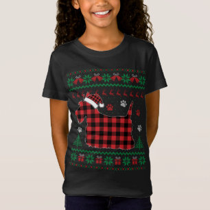 Camiseta Scottie Dog Christmas Pajama Red Xadrez Ug Escocês