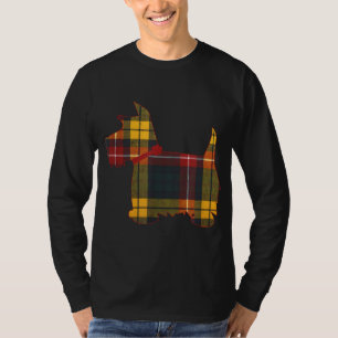 Camiseta Scottie Dog Scottish Terrier Buchanan Tartan Xadre