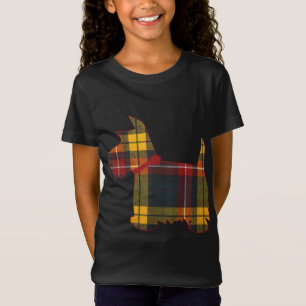 Camiseta Scottie Dog Scottish Terrier Buchanan Tartan Xadre