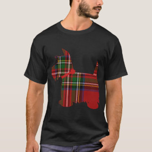 Camiseta Scottie Dog Scottish Terrier Royal Stewart Tartan