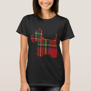 Camiseta Scottie Dog Scottish Terrier Royal Stewart Tartan