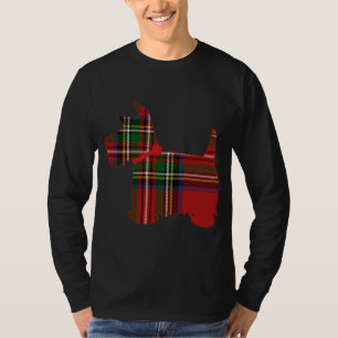 Camiseta Scottie Dog Scottish Terrier Royal Stewart Tartan