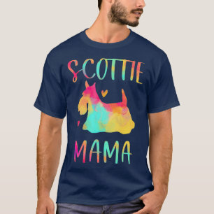 Camiseta Scottie Mama Colorful Scottish Terrier Gifts Dog