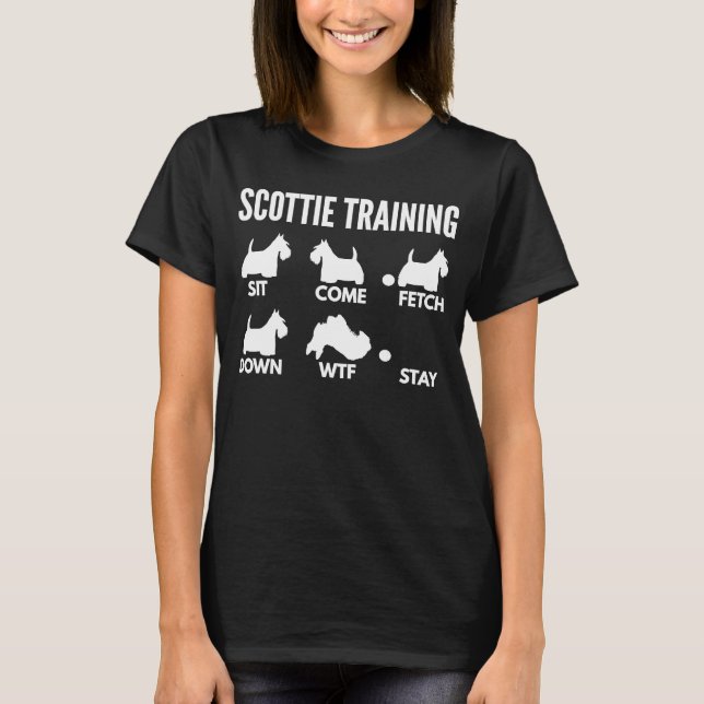 Camiseta Scottie Training for Scottish Terrier Owners (Frente)