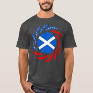 Camiseta Scottish American Multinational Patriot Flag Serie