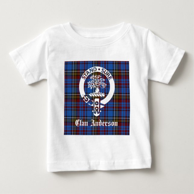 Camiseta Scottish Clan Anderson Crest & Tartan (Frente)