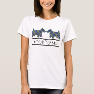 Camiseta Scottish Clan MacLellan Tartan Scottie Dogs