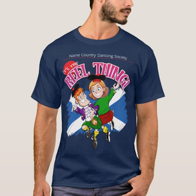 Camiseta "Scottish Country Dancing" - É o REEL THING! (Frente)