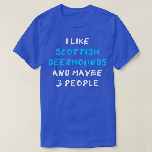 Camiseta Scottish Deerhound 2 (Frente do Design)