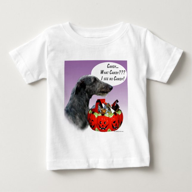 Camiseta Scottish Deerhound Halloween Candy (Frente)