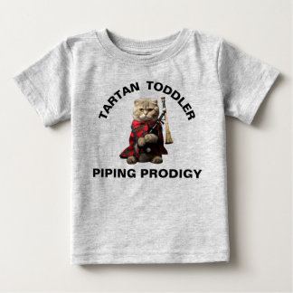 Camiseta Scottish Fold Cat with Bagpipes Toddler Tshirt