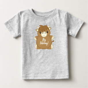 Camiseta Scottish Highland Cow Chá de fraldas Green