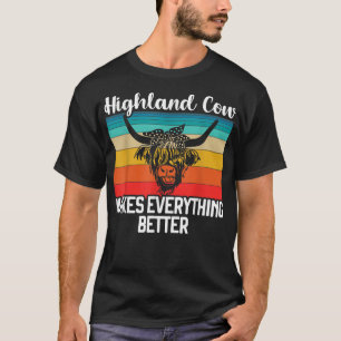 Camiseta Scottish Highland Cow Scotland Lovers Highlander C