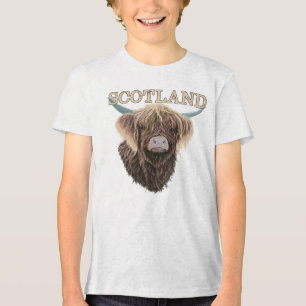 Camiseta Scottish Highland Cow With Scotland Slogan