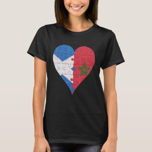 Camiseta Scottish Marroquino Flag Heart
