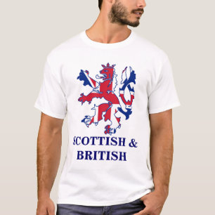 Camiseta Scottish patriótico e Brtish