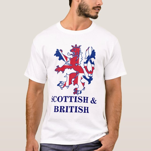 Camiseta Scottish patriótico e Brtish (Frente)
