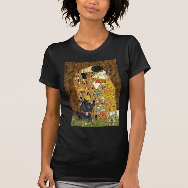 Camiseta Scottish Terrier 6 - The Kiss (Frente)