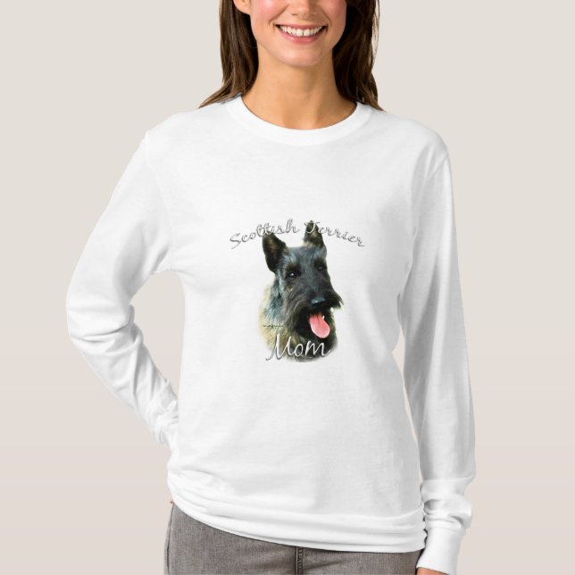 Camiseta Scottish Terrier (brindle) Mãe 2 (Frente)