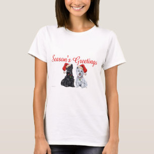 Camiseta Scottish Terrier Christmas