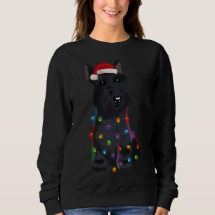 Camiseta Scottish Terrier Christmas Lights Xmas Dog Lover