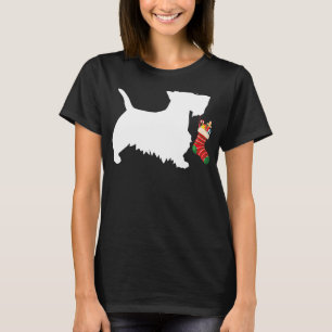 Camiseta Scottish Terrier Christmas Stoffer Scotti