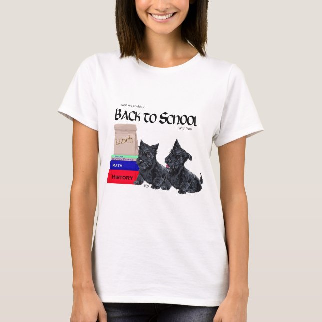 Camiseta Scottish Terrier Fall Seasonal Design (Frente)
