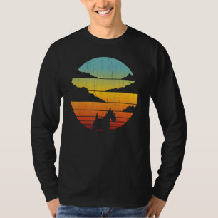 Camiseta Scottish Terrier Scottie Retro Vintage 60s 70s Sun