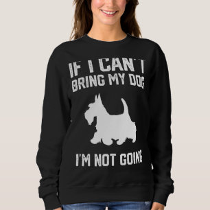 Camiseta Scottish Terrier Se eu não posso trazer meu cachor