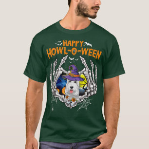 Camiseta Scottish Terrier Skeleton Heart Happy Howleen Co