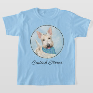 Camiseta Scottish Terrier Wheaten Dog Painting