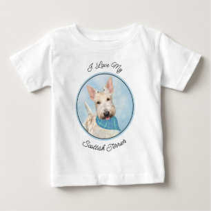 Camiseta Scottish Terrier Wheaten Dog Painting