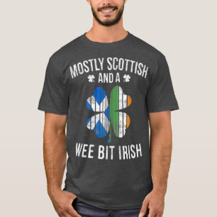 Camiseta Scottish Wee Bit Irish Scotland Dia de São Patrí