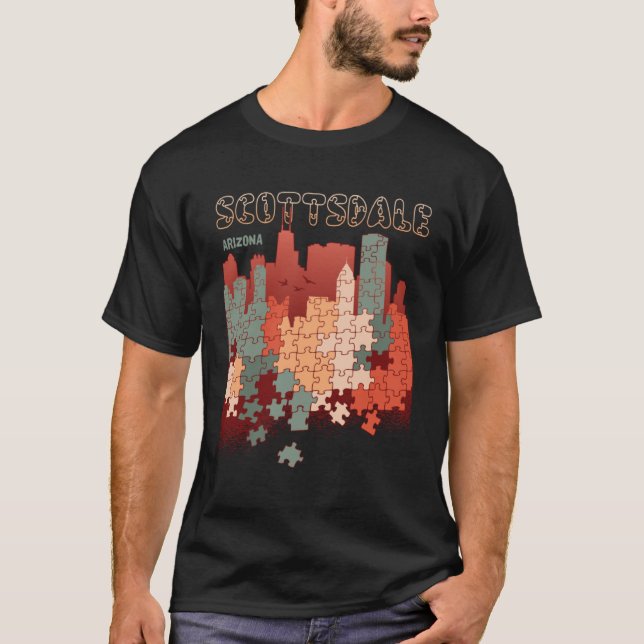 Camiseta Scottsdale Na Viagem Da Arizona Souvenir (Frente)
