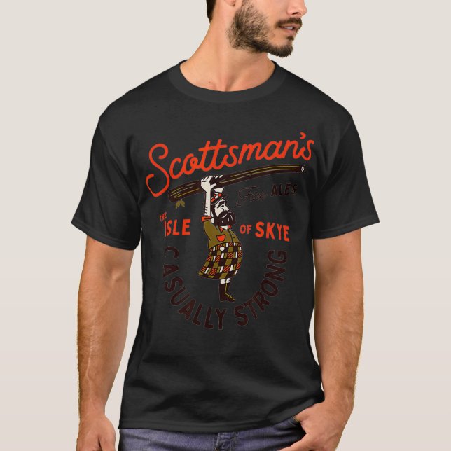 Camiseta Scottsman's Isle Of Skye Scotland Fine Ales Casual (Frente)