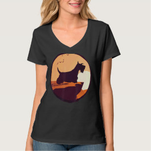 Camiseta Scotty Dog Aberdeen Terrier Retro